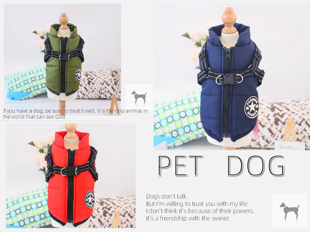 New-pet-clothes-dog-vest-dog-dog-clothes-pet-one-vest-teddy-bichon-clo