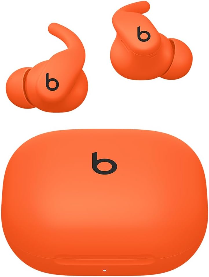 Beats - Powerbeats Fit - Wireless Noise-Cancelling Workout Earbuds with Ultimate Secure Fit, IPX4, Up to 30H of Battery Life & Charging case, Compatible with Apple & Android - Spark Orange
