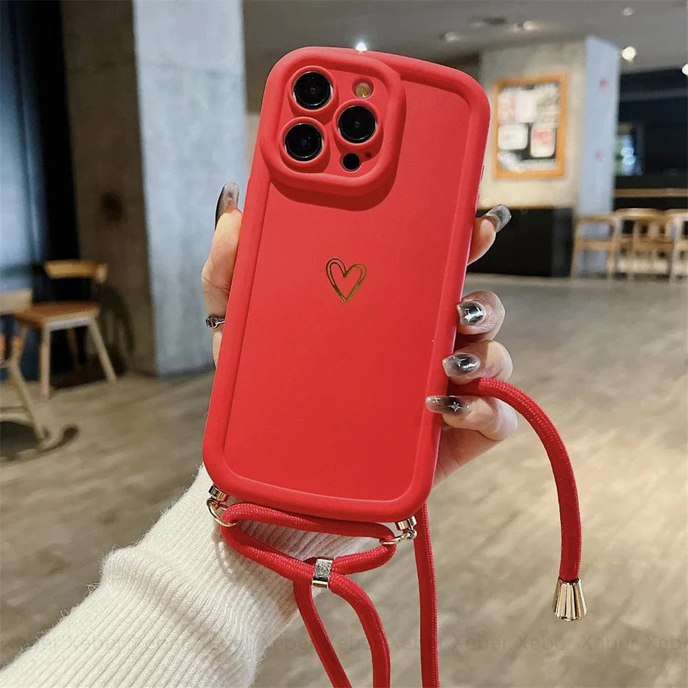 HeartLink Crossbody iPhone Case
