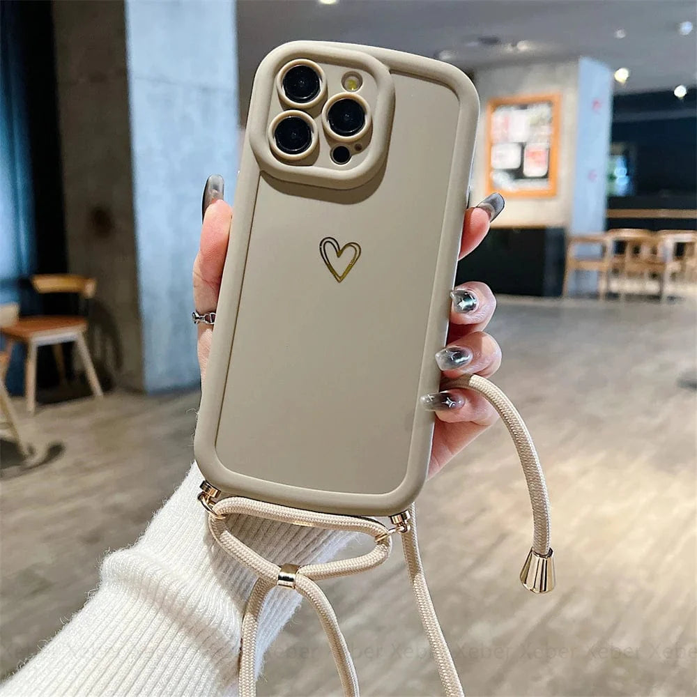 HeartLink Crossbody iPhone Case