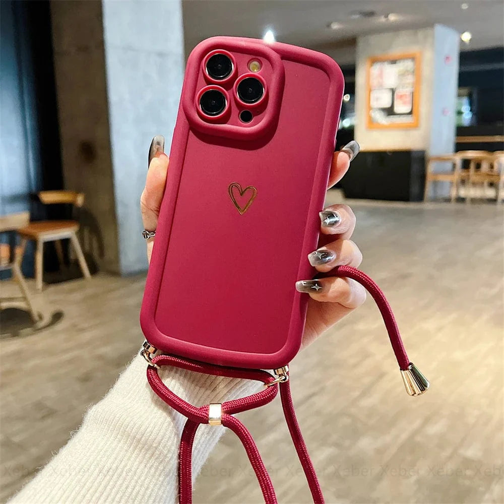 HeartLink Crossbody iPhone Case