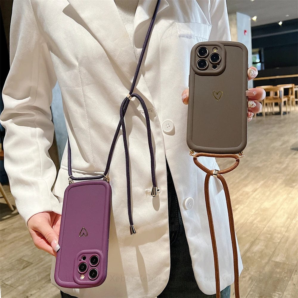 HeartLink Crossbody iPhone Case
