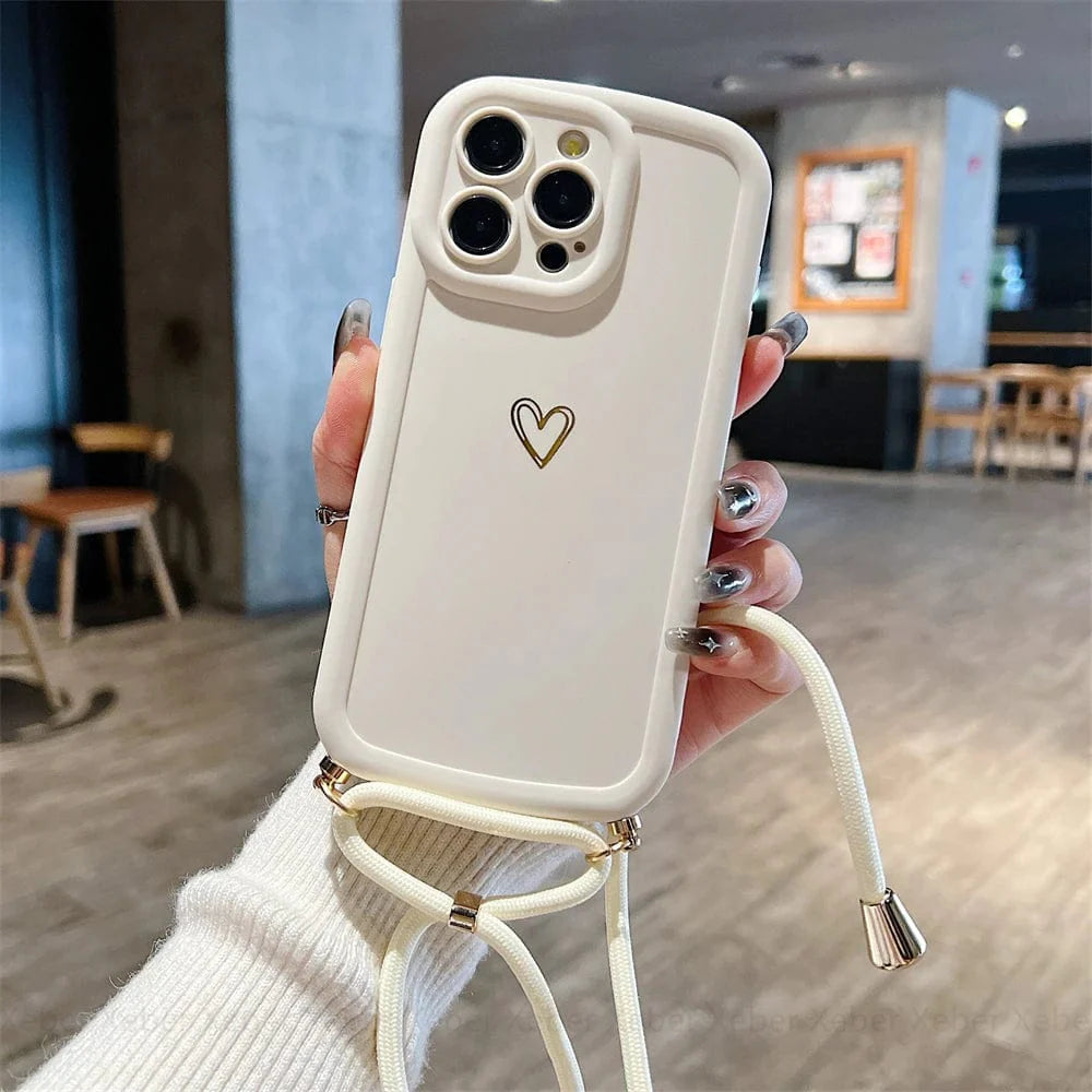 HeartLink Crossbody iPhone Case
