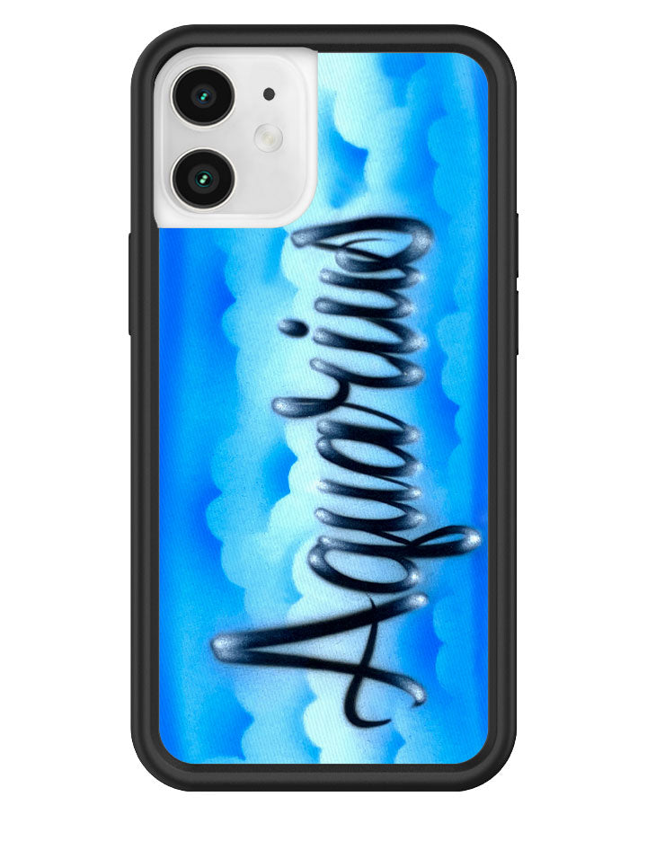 Aquarius Airbrush iPhone Case